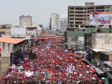 Aragua más chavista que nunca recibió a Nicolás Maduro
