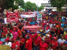 Movilizacion en el Día Internacional de los pueblos indígenas