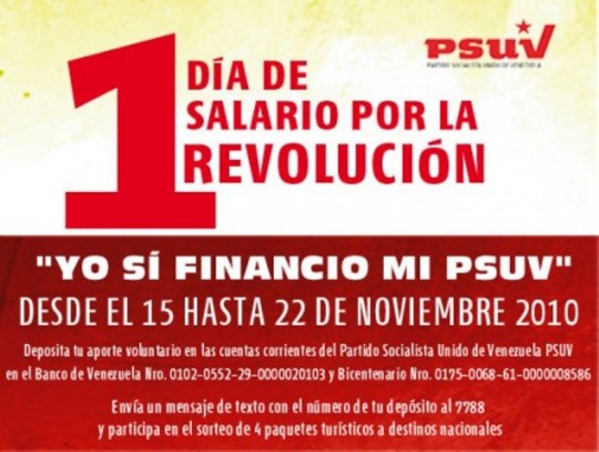 1 día de salario por la Revolución