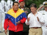 Hugo Chávez y Juan Manuel Santos