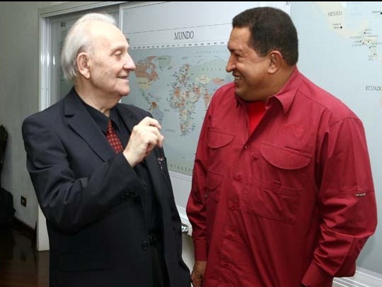 István Mészáros y Hugo Chávez