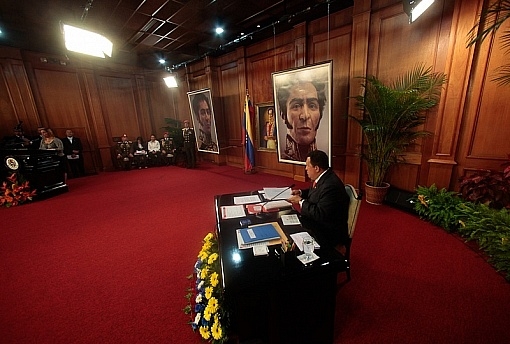 Hugo Chávez Chávez presentó el rostro en 3D del Libertador Simón Bolívar