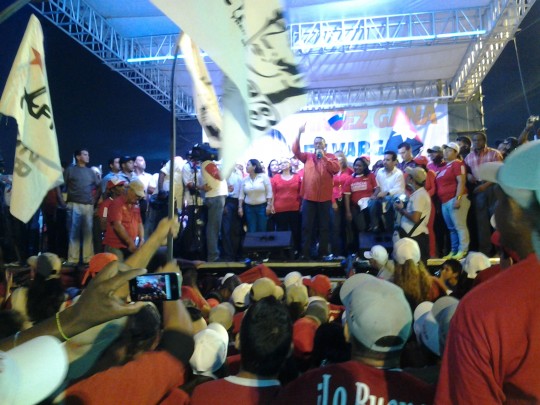 Cierre de campaña de García Carneiro