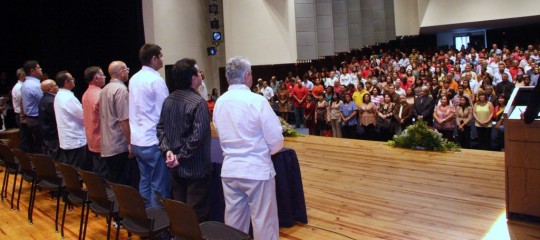 Acto en el BCV con trabajadores de la Gobernación