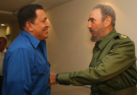 Chavez y Fidel
