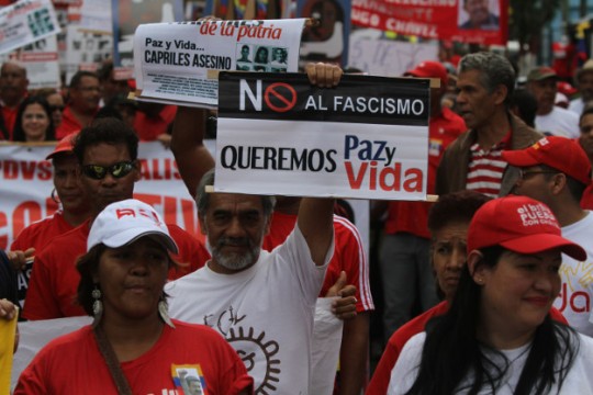 Gran Acto por la Paz y contra el fascismo