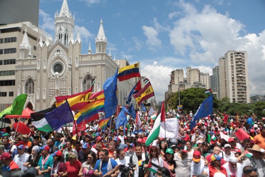 movilización en Caracas