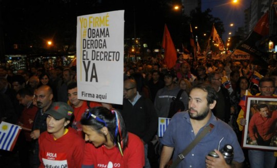 Uruguay marchó en apoyo a Venezuela