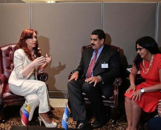 Cristina Fernández de Kirchner y Nicolás Maduro