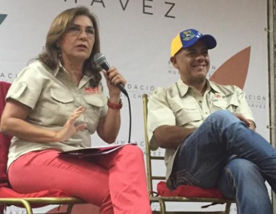 Jacqueline Faria y Jorge Rodríguez