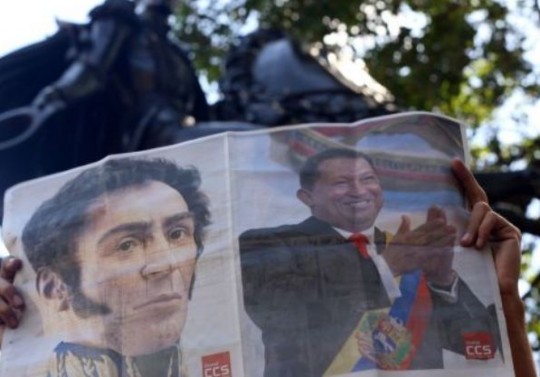 Bolívar y Chávez