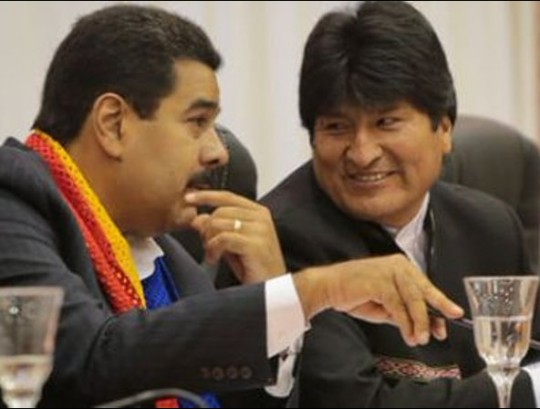 Evo Morales y Maduro