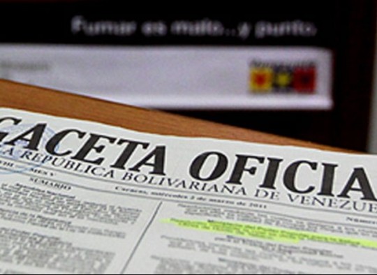 Gaceta Oficial 