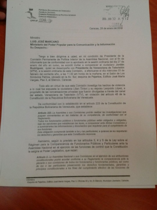 Citación VTV