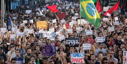 Movilización en Brasil