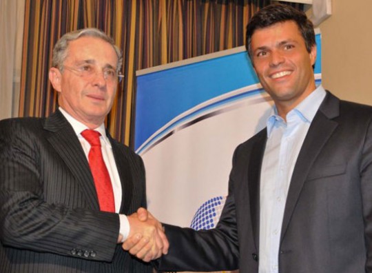 Álvaro Uribe y Leopoldo López