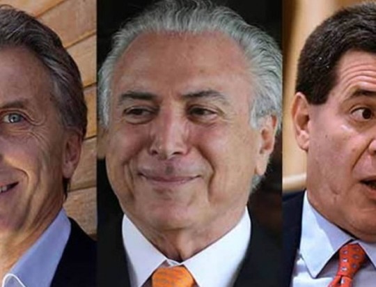 Macri Temer Cartes