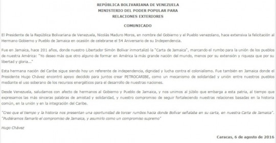 comunicado