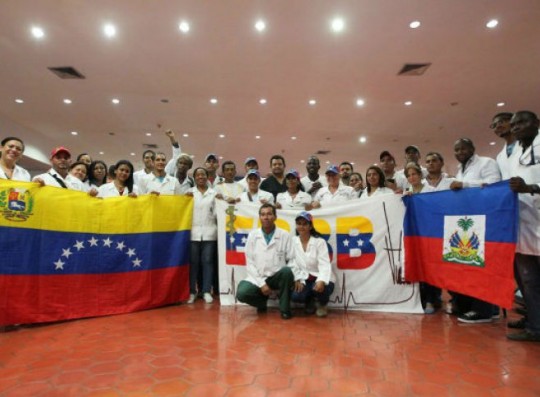 Brigada de médicos venezolanos en Haití