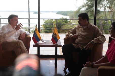 Nicolás Maduro y Juan Manuel Santos1
