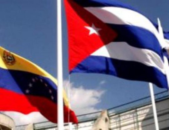 Bandera Venezuela y Cuba