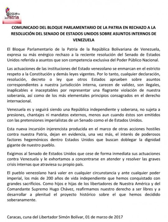 COMUNICADO
