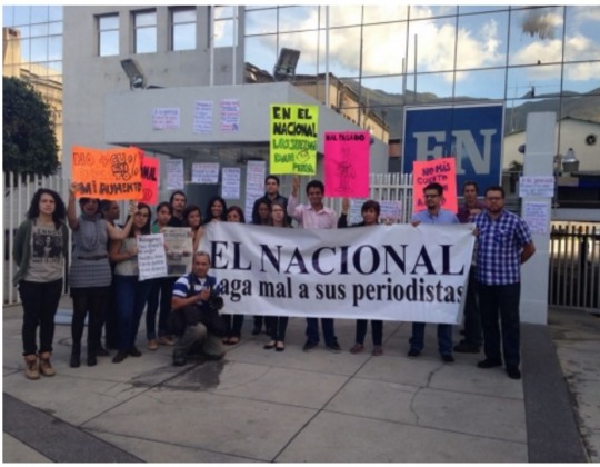 Protesta El Nacional