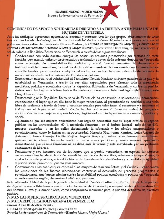 Apoyo internacional