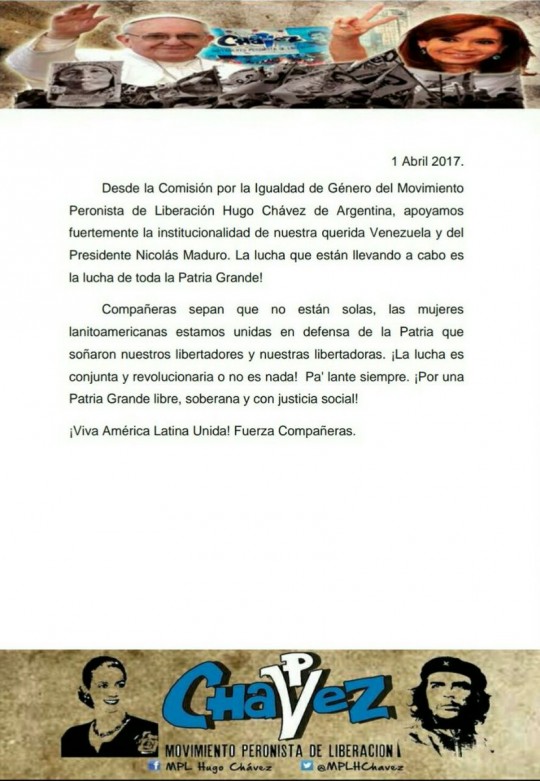 Apoyo internacional