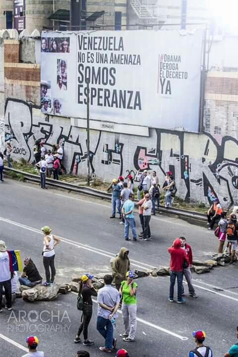 Barricadas violentas en Caracas 