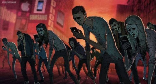Zombies, redes sociales