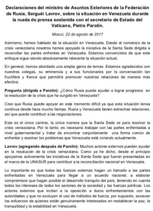 Declaraciones