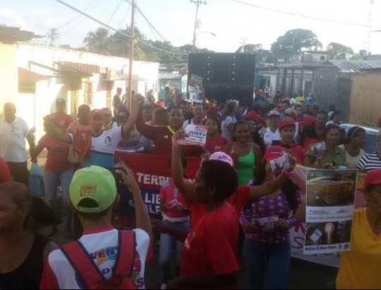 Tumeremo apoya a Justo 