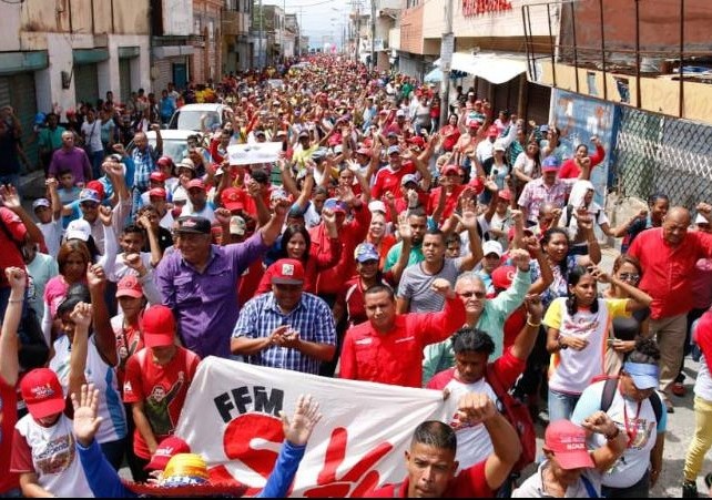 Pueblo neoespartano se movilizó en defensa de la paz y la Revolución ...
