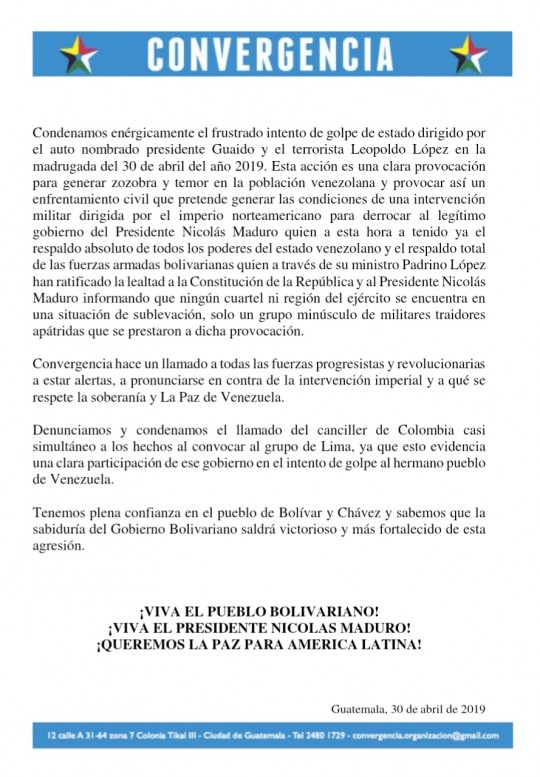convergencia Guatemala