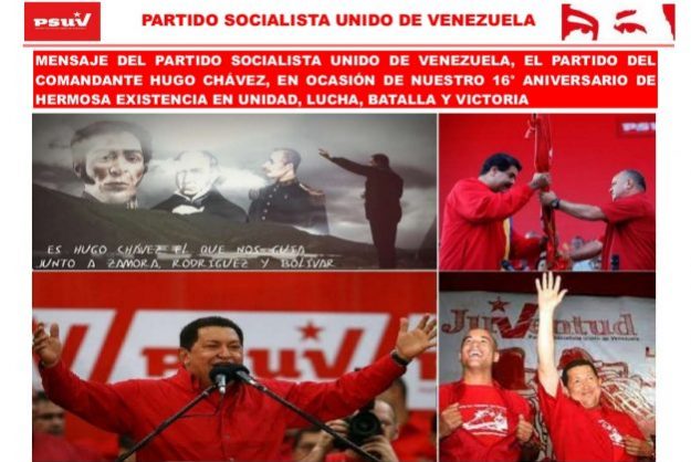Mensaje del PSUV en ocasión de los 16 años de su fundación | PSUV
